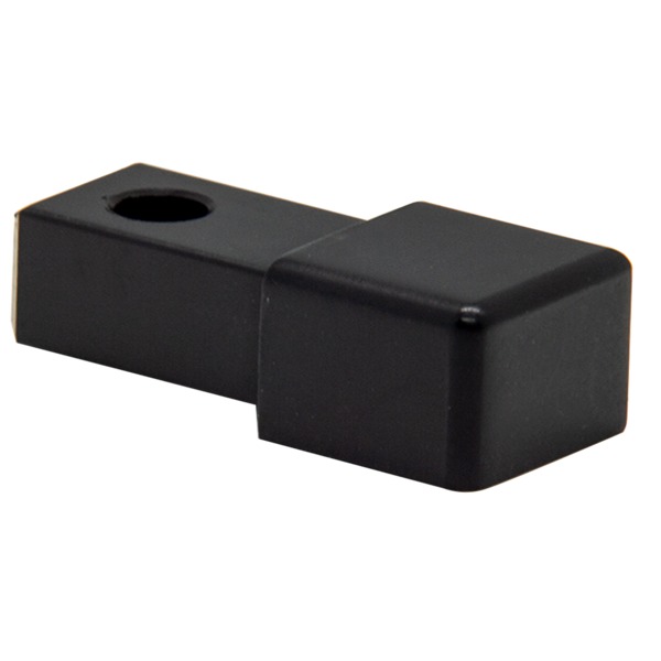 HJØRNE FIRK SORT MATT ALU 10MM
