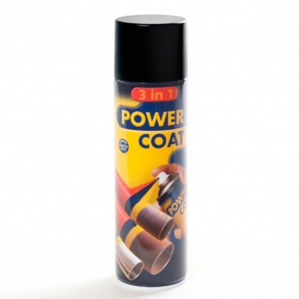 POWER COAT 3IN1 SPRAY SVART GLANS