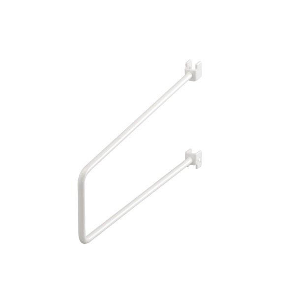 BOKSTØTTE 250MM FOR SKINNE HVIT
