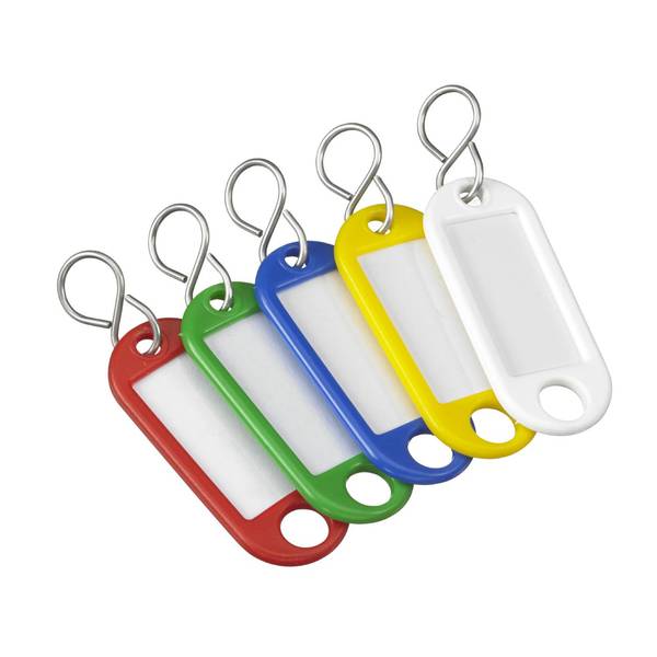 NØKKELBRIKKE PLAST 5 FARGER