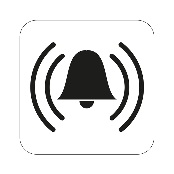 SKILT ALARM 80X80 SB