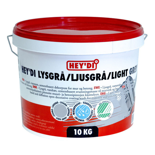 HEYDI LYSGRÅ 10KG SLEMMING