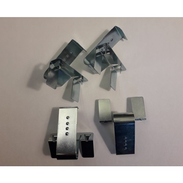 SOKKELKLIPS 4PK METALL