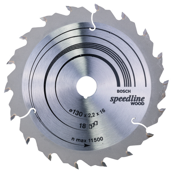 SIRKELSAGBL 130X16MM 18VT SPEEDLINE