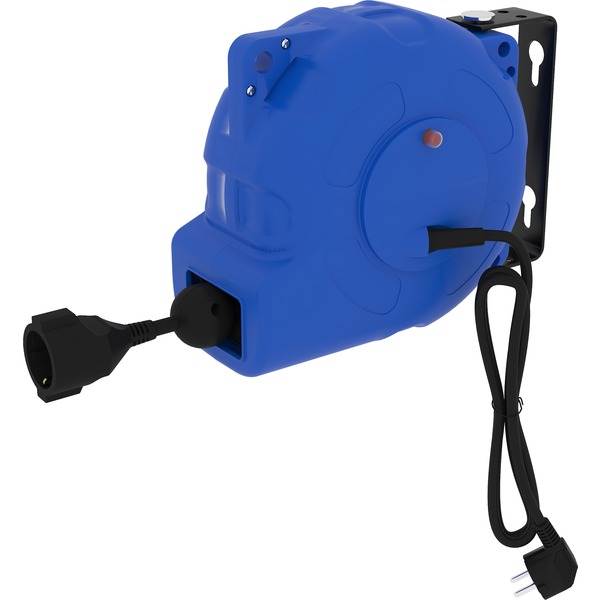 KABELTROMMEL VEGGMONTERT 2+10 M