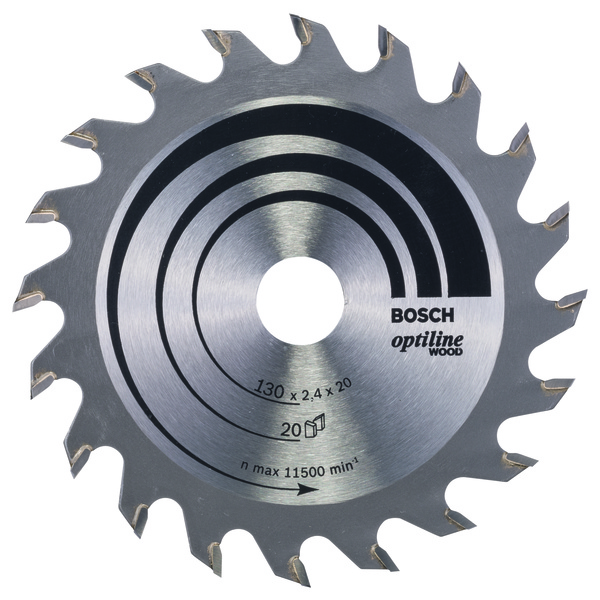 SSAGBL. 130/20/20T BOSCH SIRKELSAGBLAD