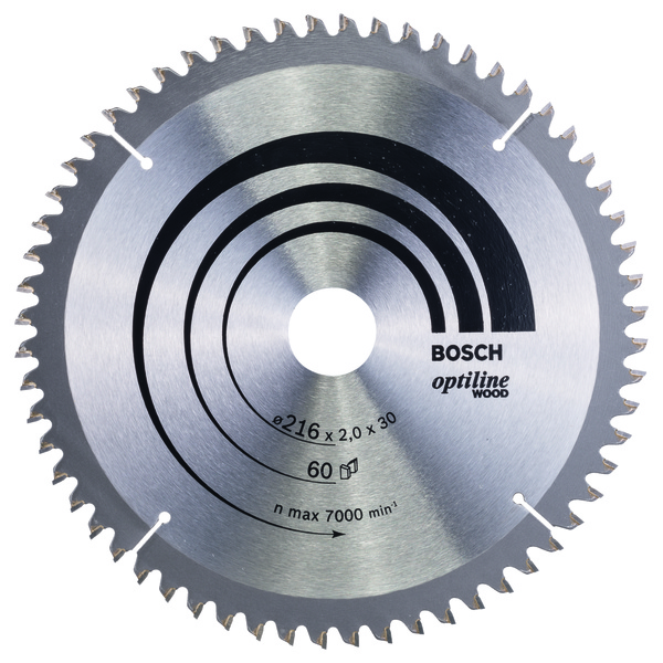 SSAGBL. 216X30 60T BOSCH SIRKELSAGBLAD