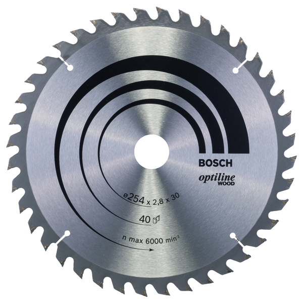 SIRKELSAGBL Ø254X30MM 40T 20GR TRE