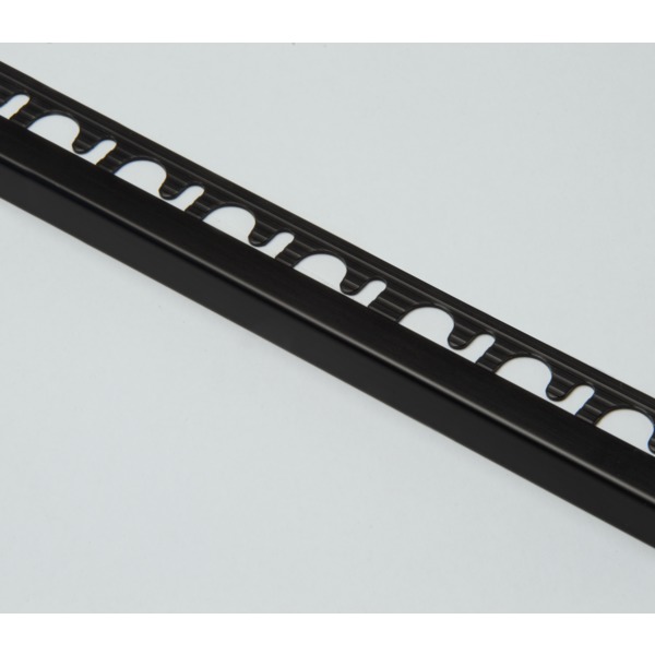 FIRKANTLIST SORT MATT ALU 12,5MM
