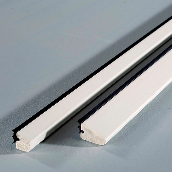 GLASSLIST 1927 HVIT PVC 16X17MM 2,5M