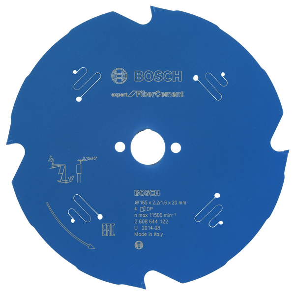 SIRKELSAGBL 165X20X2.2MM 4T EXP FIB