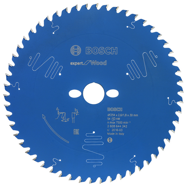 SSAGBL 254X2,6X30MM 54T EXP WOOD BOSCH