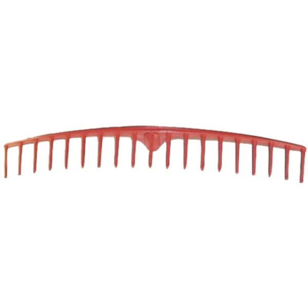 HØYRIVEHODE RØD PP-PLAST 19TINDER