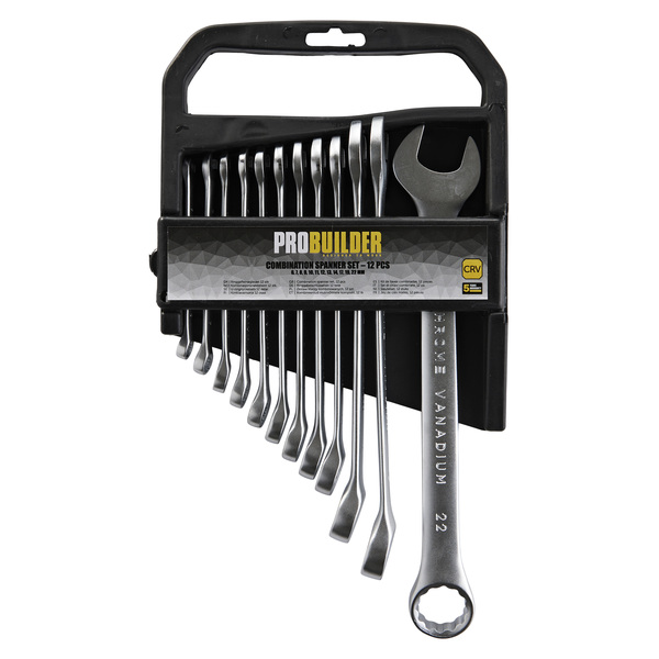 KOMBINASJONSNØKKELSETT 6-22 12DELER PROBUILDER