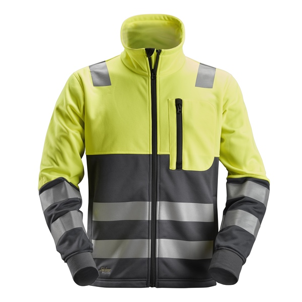 FLEECEJAKKE 8035 GUL/MGRÅ XXL