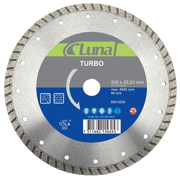 DIAMANTBLAD 230X7X2,6X22 TUR