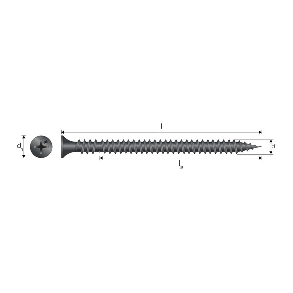 GIPSSKRUE ROBUST FOSF 3,9X32MM PH2