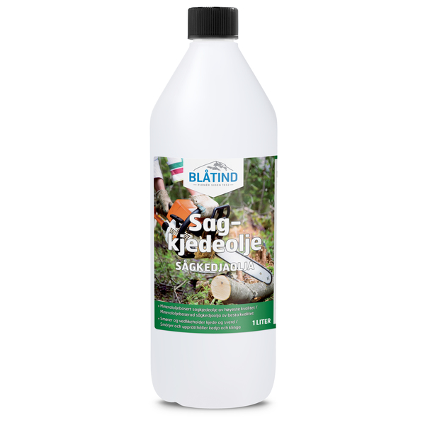 SAGKJEDEOLJE 1 LTR BLÅTIND