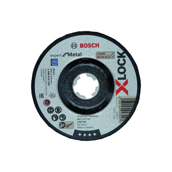 SLIPESKIVE X-LOCK EFM 125X22,2X6MM