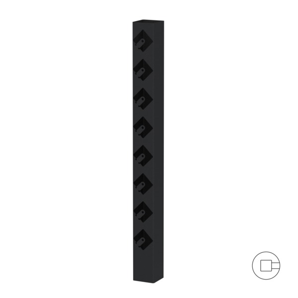 ENDESTOLPE SORT 77 CM.