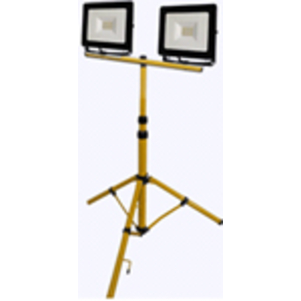 ARBEIDSLAMPE LED 2X50W M/TELESKOPSTATIV