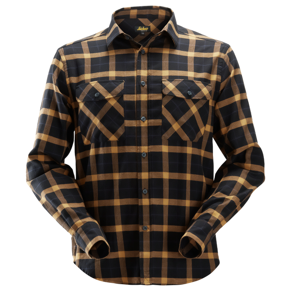 SKJORTE 8516 SORT/BRUN STR: XL