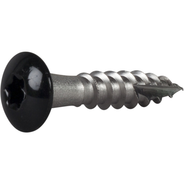 TAKRENNESKRUE SVART PH 4,8X25 A2-20