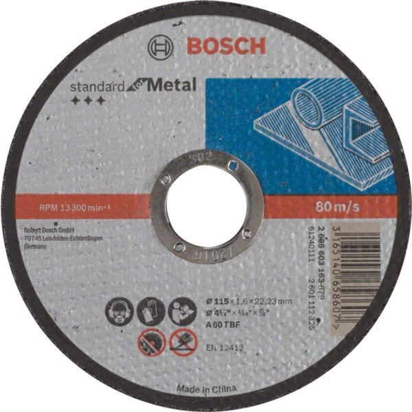 KAPPESKIVE METALL 115X1,6MM STD