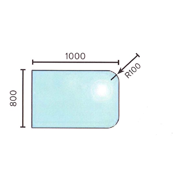 GULVPLATE JØTUL 800X1000 GLASS