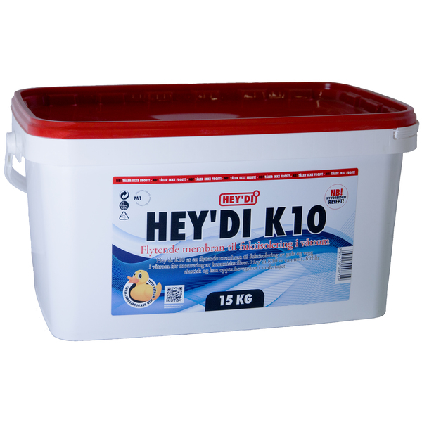 HEYDI K10 15 KG MEMBRAN FLYTE GRÅ