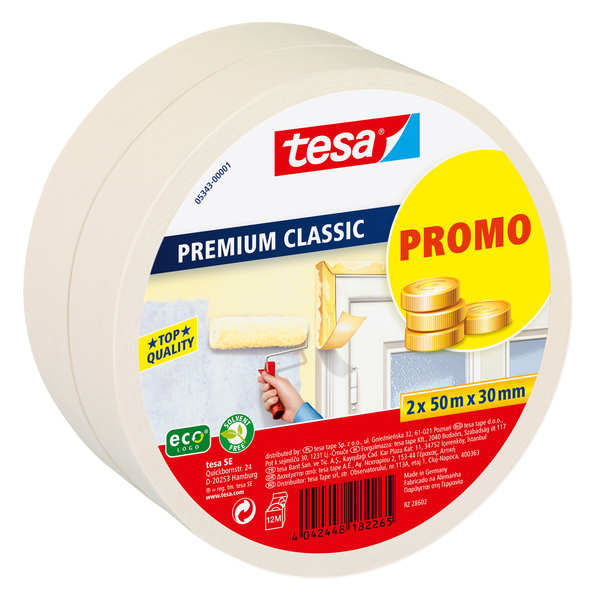 MASKERINGSTAPE 50MX30MM BONUSPAK 2