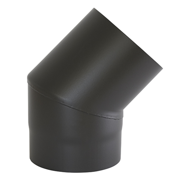 RØYKRØR Ø150 45 GR KORT KNE U/L MBE