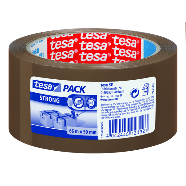 PAKKETAPE 66MX50MM  BRUN