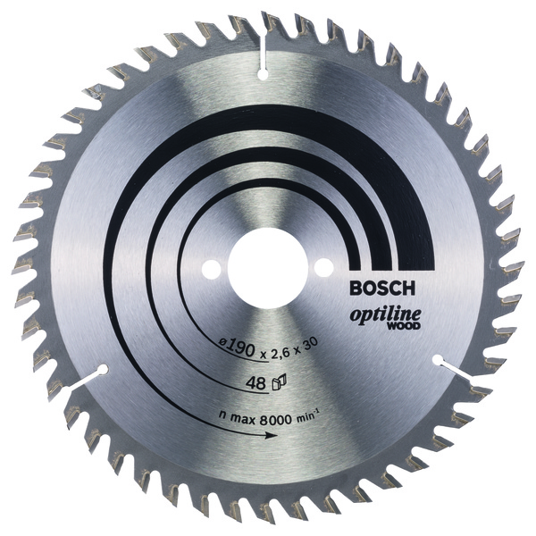 SSAGBL. 190/30/48T BOSCH SIRKELSAGBLAD