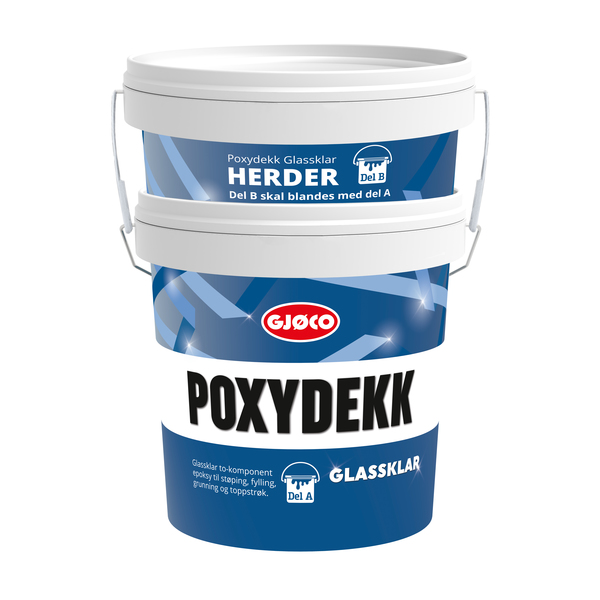 POXYDEKK GLASSKLAR SETT  3KG