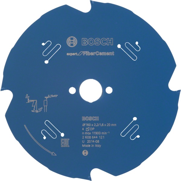 SIRKELSAGBL 160X20X2.2MM 4T EXP FIB