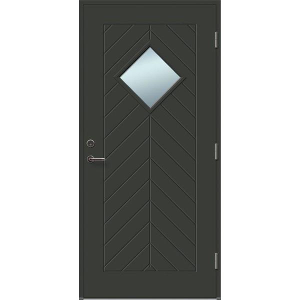 DØR YD ELIN GLASS 100X210V SORT