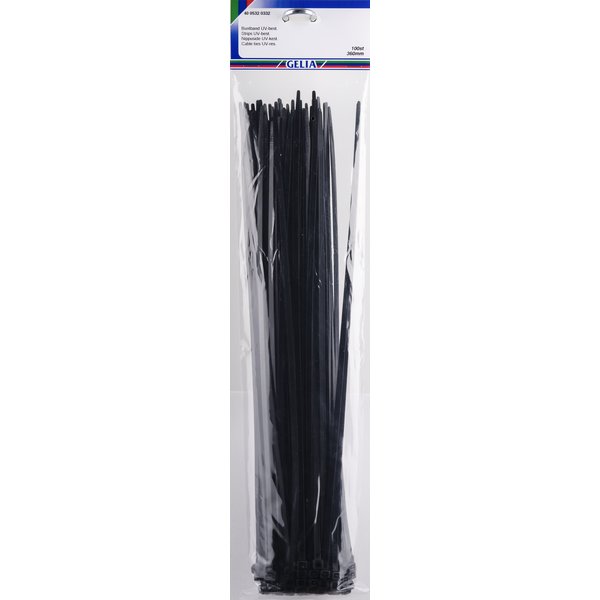 STRIPS SVART 4.8MMX360MM 100 STK